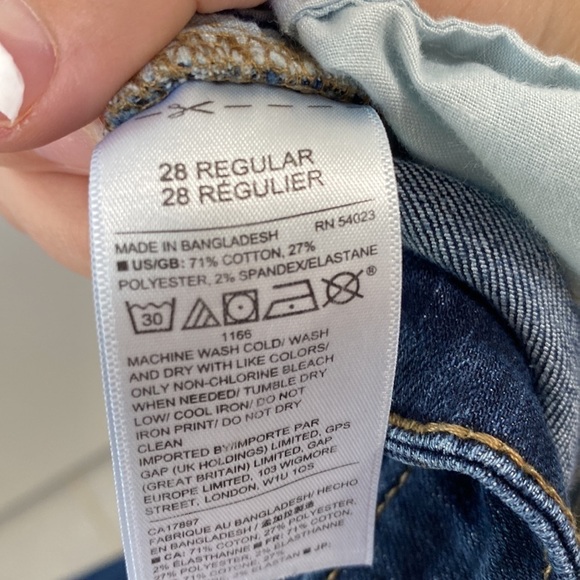 GAP Denim Jeans Pants Regular Legging - Picture 7 of 7